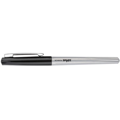 School Smart Fineliner Pen, 0.4 mm Ultra Thin Tip, Black, Pack of 48