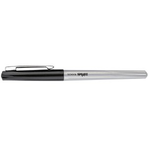 School Smart Fineliner Pen, 0.4 mm Ultra Thin Tip, Black, Pack of 48 - 1 of 4