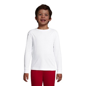 Lands' End School Uniform Kids Long Sleeve Essential T-shirt - 1 of 3