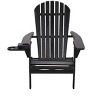 Jiallo Foldable Adirondack Chair with cup holder Bristro Set, 2 Foldable Adirondack Chairs with cup holders and 1 End Table - image 4 of 4