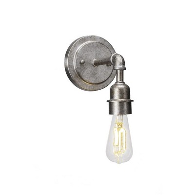 Toltec Lighting Vintage 1 - Light Sconce in  Aged Silver