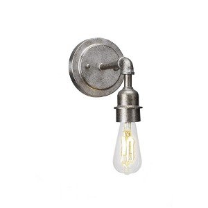 Toltec Lighting Vintage 1 - Light Sconce in  Aged Silver - 1 of 1