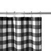 LunaLulinlk 14 Pc Buffalo Plaid Faux Linen 72" x 70" Shower Curtain Set - 4 of 4