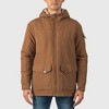 Alpine Swiss Shane Mens Faux Shearling Lined Parka Hooded Winter Coat Cargo Utility Jacket - 2 of 4