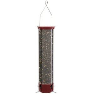 Droll Yankees Dipper Bird Feeder, Wild Bird, 5 lb Polycarbonate Tube 4 ports, 8.75"L x 8.75"W x 28"H - 1 of 1