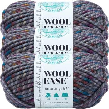 Lion Brand Yarn Cover Story Thick & Quick, Blanket Yarn, Woodlands, 1 Pack