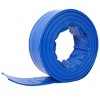 Syemin Drip Irrigation 50Ft Pool Backwash Hose, Heavy Duty Water Discharge Hose for Swimming Pool Filter Pump with 2 Clamp, Blue, 2"*2"*2" - 4 of 4