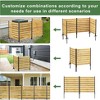 Cesicia 55"x38.5"W (2 Panels) Privacy Wood Fence for Pool Equipment Enclosure, Trash Can Enclosures, Air Conditioner Fence - 3 of 4