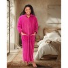 ADR Women's Zip Up Robe Fleece Soft Warm Plush Oversized Zipper Bathrobe - 2 of 3