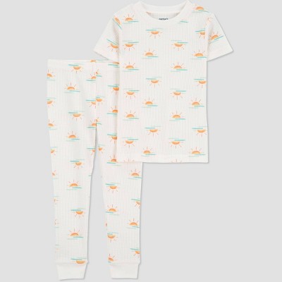 Image of Carter's Just One You®️ Toddler 2pc Sunset Pajama Set - Cream 12M