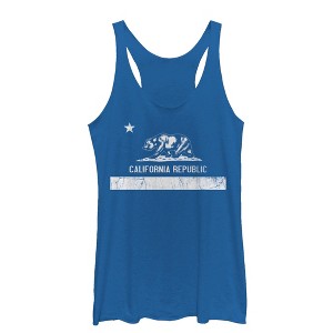 Women's Lost Gods Classic California Republic Bear Racerback Tank Top - 1 of 3