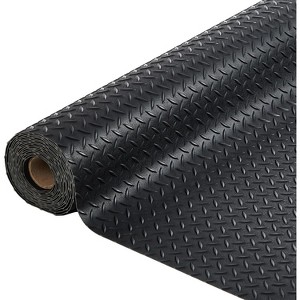 4 x 6 FT Garage Floor Mat, 2.8mm Thickened PVC Rubber Trailer Mat, Non-Slip Floor Protector Mat for Garage, Warehouse, Gyms, Trailer, SUV - 1 of 4