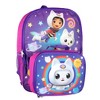 Gabbys Doll House 4 Piece Backpack Set, Flip Sequin School Bag for Girls with Front Zip Pocket , Foam Mesh Side Pockets, Insulated Lunch Box, Water