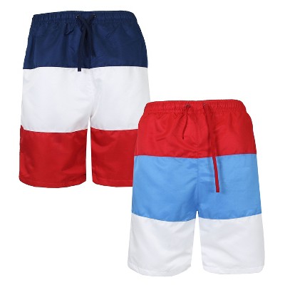 Galaxy By Harvic Men's Dry Tech Active Workout Training Running Performance Shorts - 2 Pack