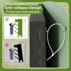 Shoe Storage Cabinet with 3 Flip-Up Doors & Bonus Drawer – Slim Wood and Metal Shoe Organizer for Entryway, Hallway, Apartments - 4 of 4