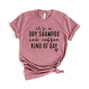Simply Sage Market Women's Dry Shampoo And Coffee Short Sleeve Graphic Tee - 1 of 2