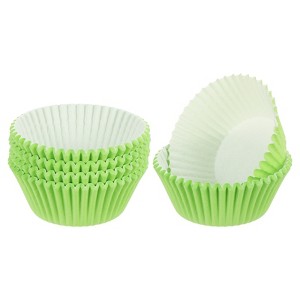 Unique Bargains Greaseproof Cupcake Liners Muffins Paper Baking Cups 2.8 Inch - 1 of 3