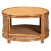 bali & pari Louis Modern Bohemian Natural Brown Rattan Coffee Table - 3 of 4