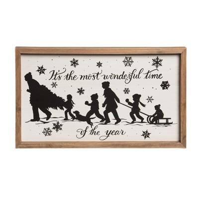 Gallerie II 19.88" x 12.01" Home For The Holidays Wall Decor