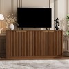 59" Modern Sideboard Buffet Cabinet, 4-Door Storage TV Stand with Adjustable Shelves for Living Room Kitchen Bedroom-3irtyhousy - 2 of 4