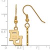 Black Bow Jewelry 14k Yellow Gold Plated Sterling Silver Baylor Bears NCAA Dangle Earring - image 2 of 3