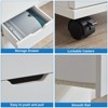 Kumasinova 3-Drawer Vertical File Cabinet with Lockable Wheels,Mobile Filing Cabinet Under Desk for Home Office Storage - 3 of 4