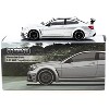 Mercedes-Benz C 63 AMG Coupe Black Series Silver Metallic "Global64" Series 1/64 Diecast Model by Tarmac Works - 3 of 3