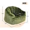 Bean Bag Chair for Adults, Comfy High-Density Foam Lounge Sofa Chair with Armrests, Ideal for Reading or Relaxing – Cuddlewood - 4 of 4