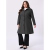 Agnes Orinda Women's Plus Size Winter Single Breasted Outfits Utility Belted Fashion Overcoats - 3 of 4