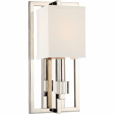 Crystorama Lighting Dixon 1 - Light Sconce in  Polished Nickel