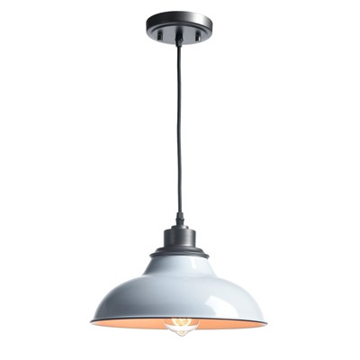 Claxy White Pendant Light Fixture Dome Kitchen Islands Hanging Light