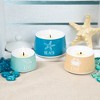 Pavilion Gift Company - Beach - Stackable 100% Soy-Filled Candles (Set of 3) - Flame Candles - 2 of 4