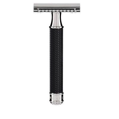 MÜHLE TRADITIONAL Black/Chrome Safety Razor (Closed Comb)