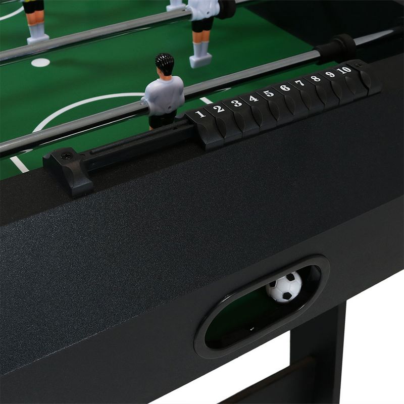 Sunnydaze Indoor Space-Saving Folding Family Foosball Soccer Game Table with Manual Scorers - 48" - Black, 6 of 15