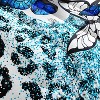 Hachikiko Blue Butterfly & Black White Leopard Comforter Set - Wild Animal Theme Bedding with 2 Pillowcases - 4 of 4