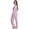 Just Love Women’s Cotton Pajama Set – Long Sleeve Top & Sleep Pants with Pockets – Soft Jersey Knit - 2 of 3