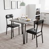COZONY Dining Table Set for 4 with Upholstered Chairs, Kitchen Table and Chair Set for Small Spaces Dining Room and Apartment - 3 of 4