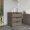 vidaXL Patio Storage Cabinet Gray 21.7 in.x23.2 in.x27.2 in. Poly Rattan - 3 of 4