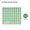 Unique Bargains Office Home Warehouse Self-Adhesive 1-100 Label Number 10 Sheet - 2 of 4