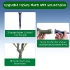 Artificial Flower Ball Tree with Ground Spike, Fake Plants for Outdoor Indoor Front Porch Garden - 4 of 4