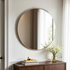 MAYEERTY 20in Round Wall Mirror Vanity Mirror for Bathroom，Black - 3 of 4