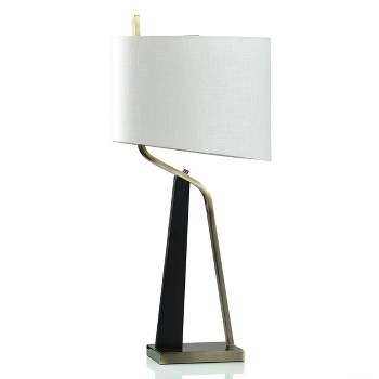 Domino Abstract Mid-Century Modern Slanted Design Table Lamp - StyleCraft