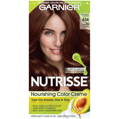 Garnier Nutrisse Nourishing Color Creme - 434 Deep Chestnut Brown