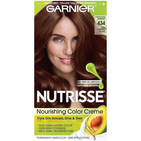 Garnier Nutrisse Nourishing Color Creme 434 Deep Chestnut Brown