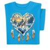 Collections Etc Majestic Wolves Heart Dreamcatcher Short Sleeve Graphic Tee - 4 of 4