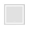 PAGED LED Bathroom Mirror with Front and Backlight, Wall Mounted Vanity Mirror with Aluminum Frame, Anti-Fog, Memory, 3 Colors - 2 of 4