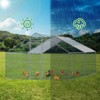 Karl Home Chicken Run Coop Walk-in Poultry Cage with Waterproof & Anti-UV Cover Lockable Door Design - 3 of 4