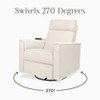 Namesake Willa Deluxe Power Glider Recliner with Heat and Massage - 4 of 4