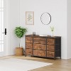 10-Drawer Dresser & TV Stand with Power Outlet, Bedroom Storage with Metal Frame for 55'' TV, Entryway, Closet - 2 of 4