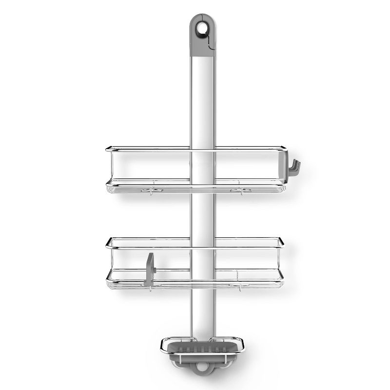 simplehuman Adjustable Shower Caddy Medium Stainless Steel/Anodized Aluminum, 2 of 9